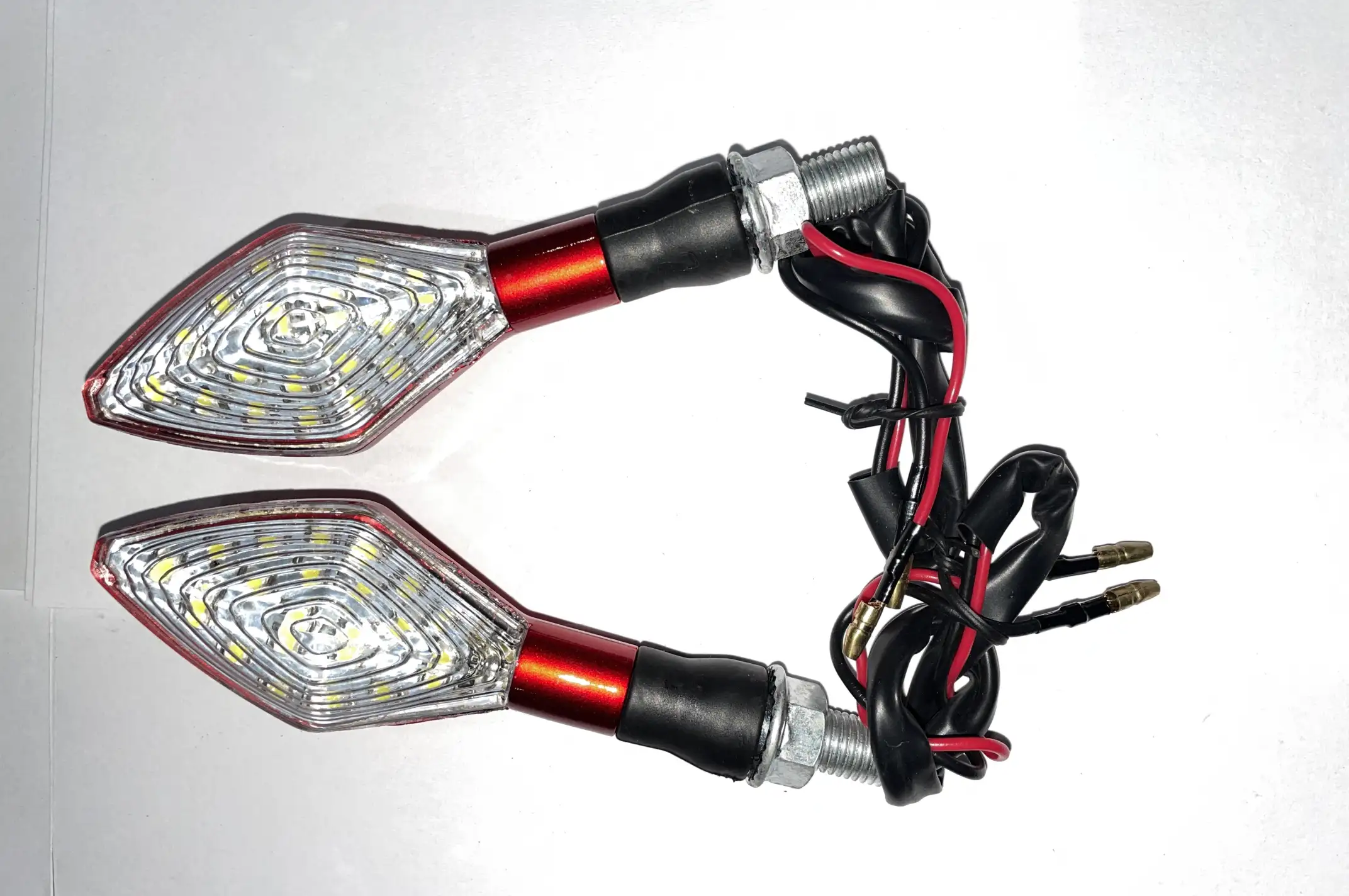 Поворот светодиодный, лодочка   (15 LED,  белое стекло)   JS