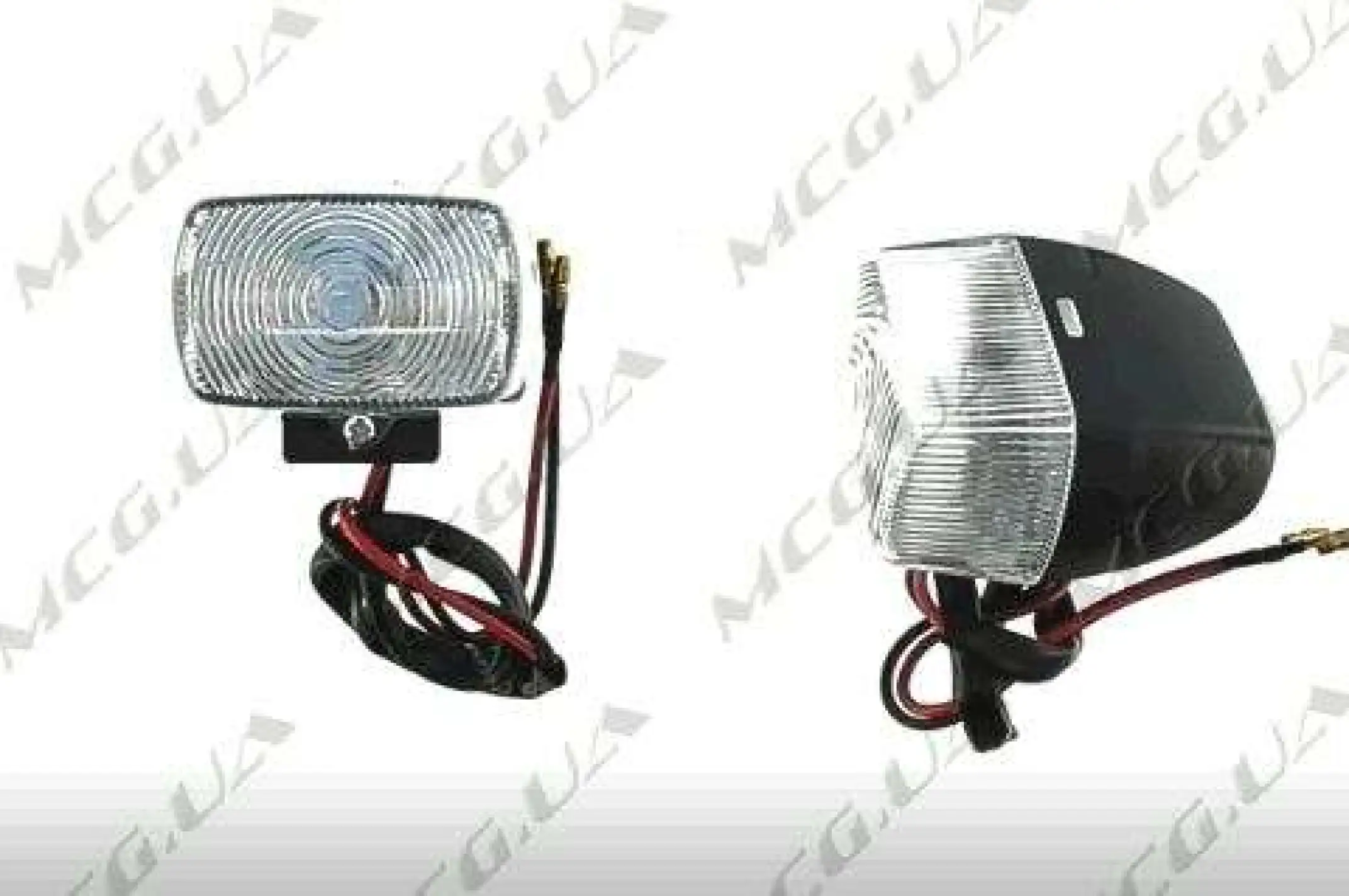 Поворот светодиодный, прямоугольный   (5 LED, белое стекло)   JS