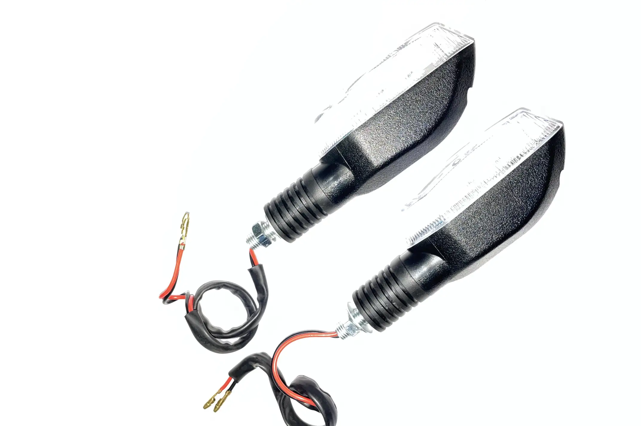 Поворот светодиодный, лодочка   (3 LED, черный, белое стекло)   JS