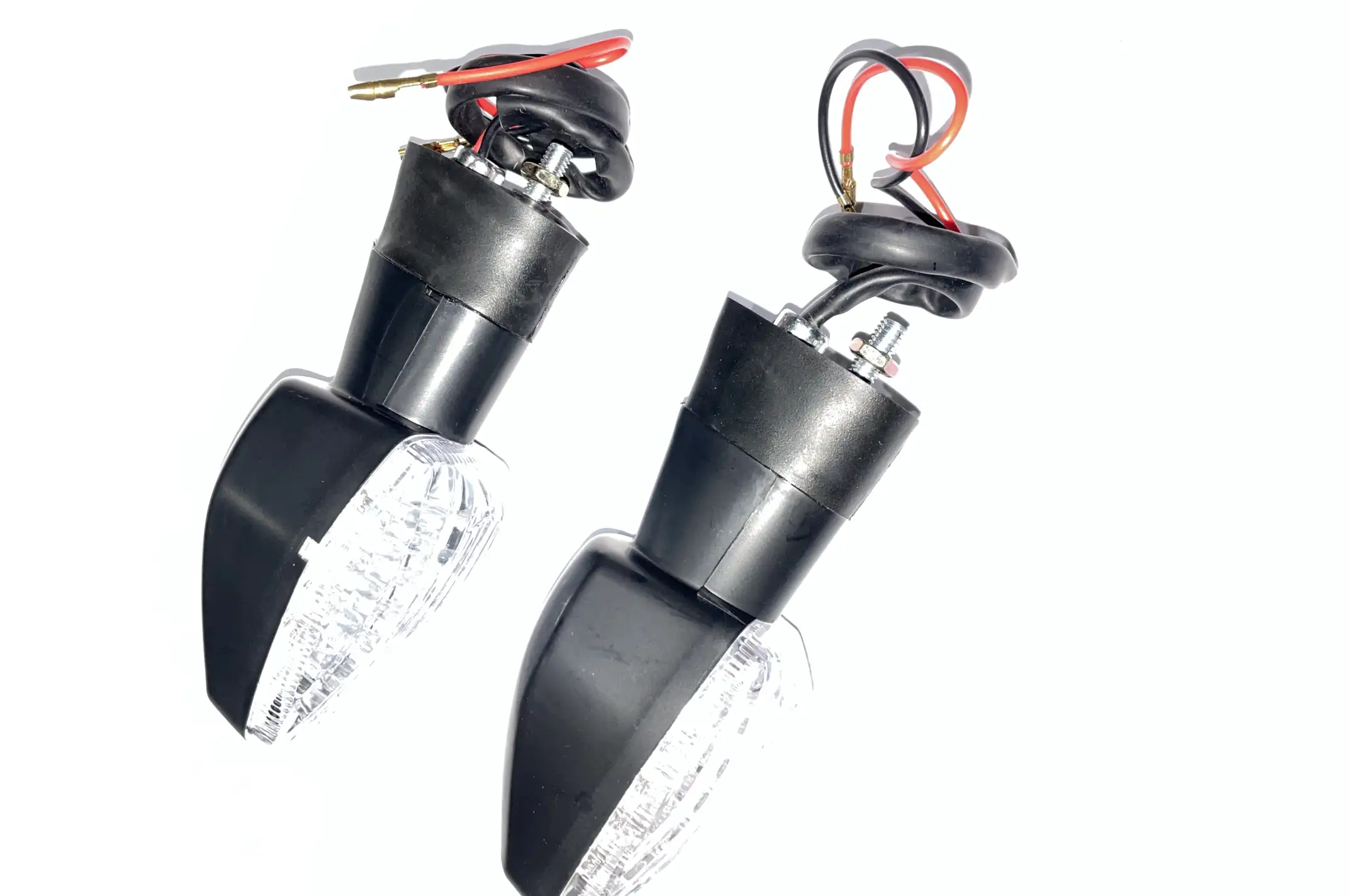 Поворот светодиодный, лодочка   (25 LED, черный, белое стекло)   JS