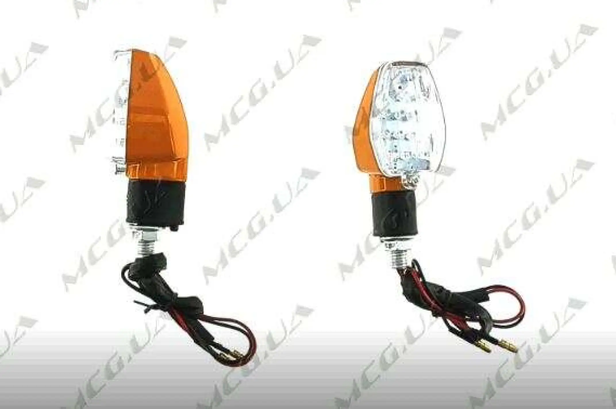 Поворот светодиодный, лодочка   (15 LED, золото, белое стекло, алюминий)   JS