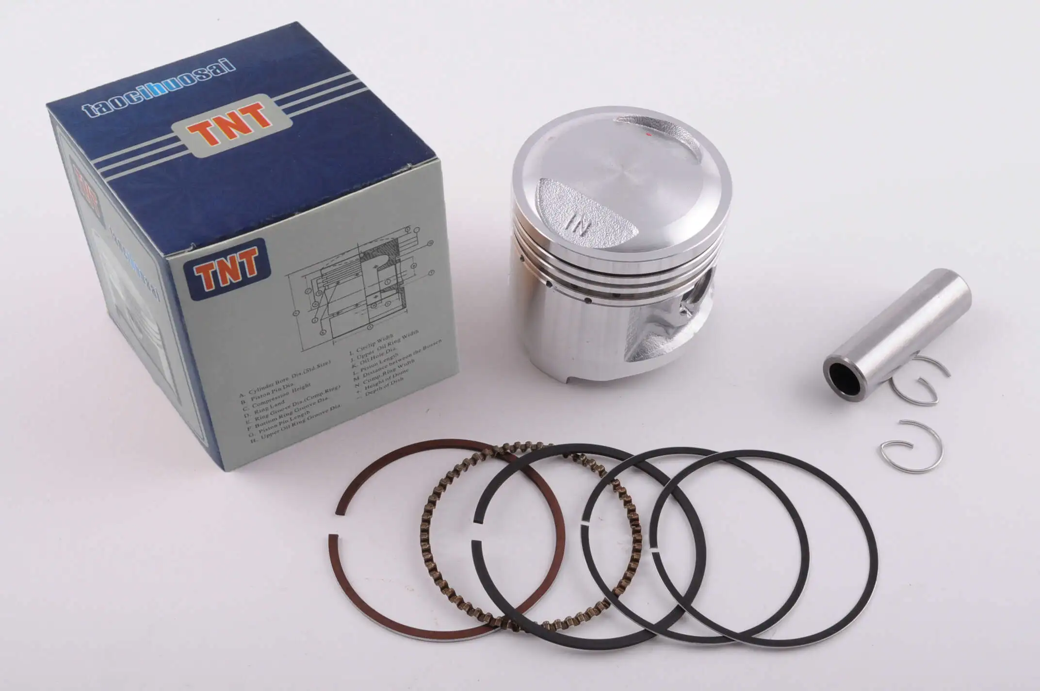 Поршень   4T CB/CG   Ø57,00mm, p-15   (125/140cc 0,50)   TNT