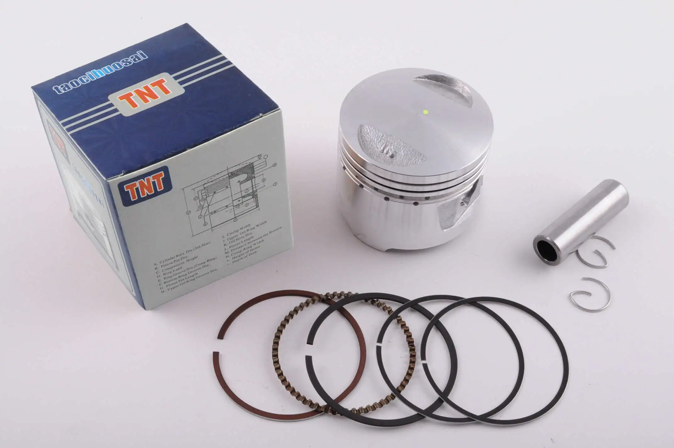 Поршень   4T CB/CG   Ø62,25mm, p-15   (150/175cc 0,25:  162FMJ, 162FMK)   RED