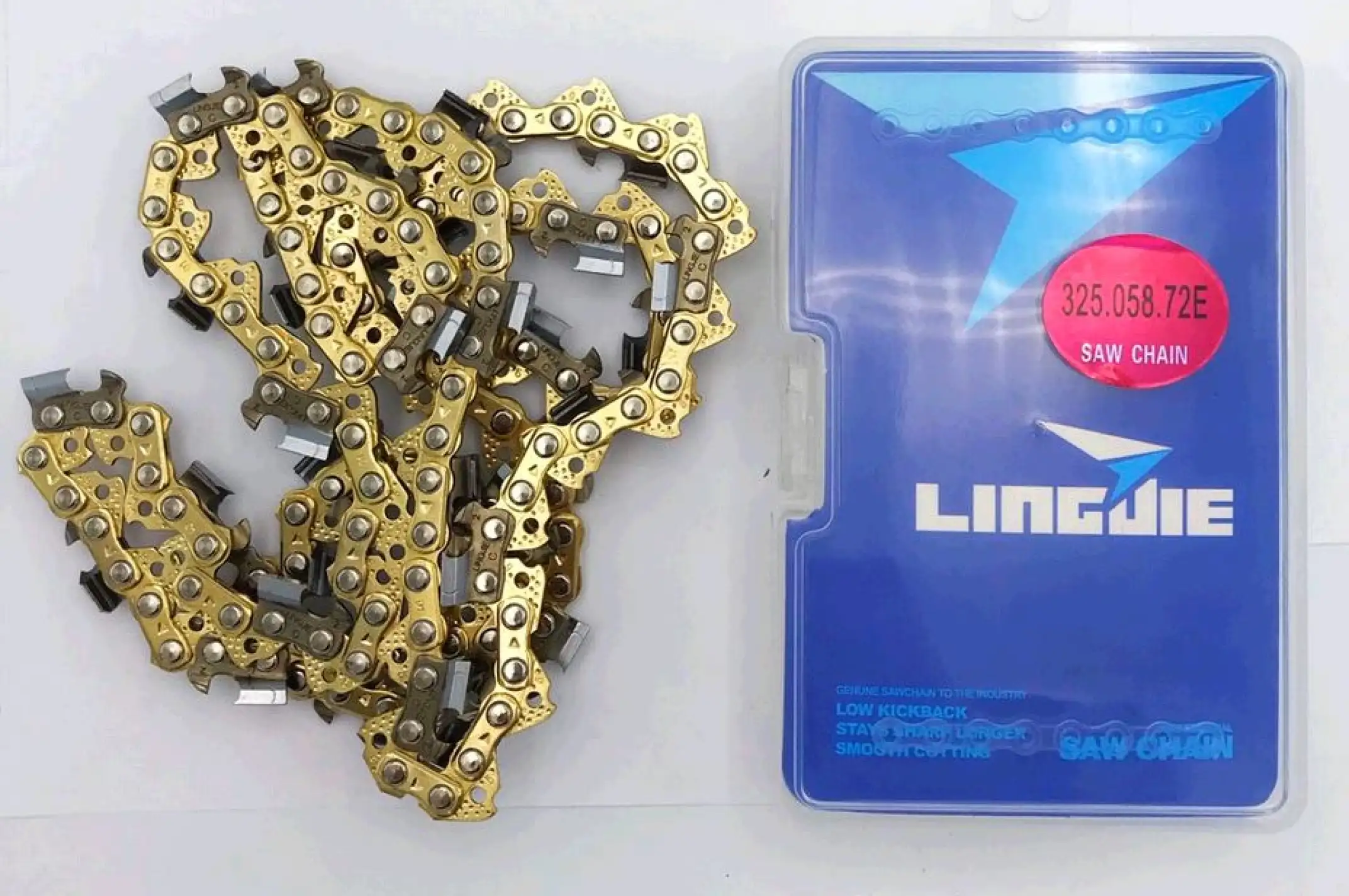 Цепь пильная 3/8, 1,3mm, 57зв, RS, под шину 16 (40,5см) для Partner 350-401 (золотая) KOSA