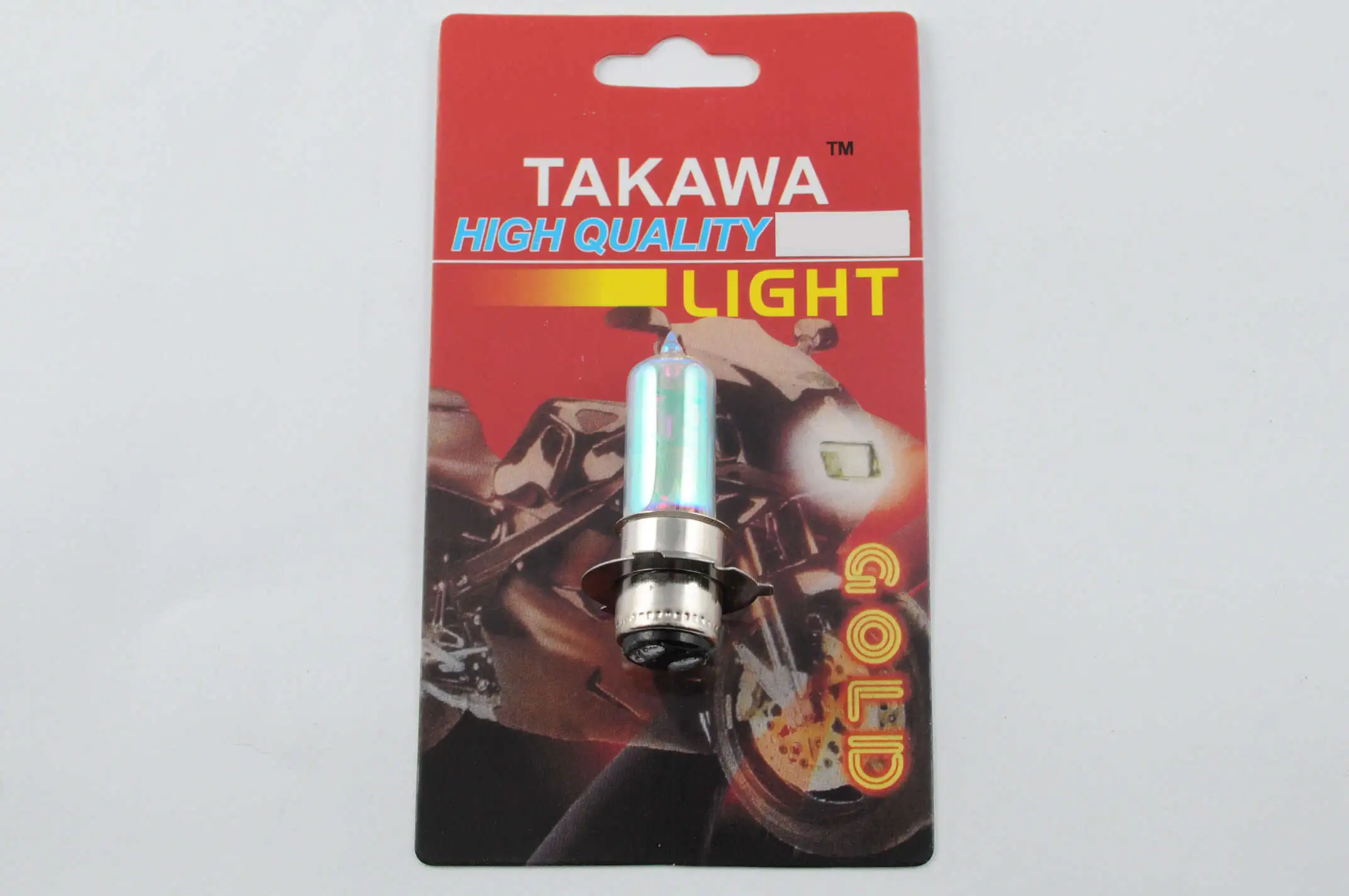 Лампа P15D-25-3 (3 уса)   12V 50W/50W   (хамелеон радужный)   (блистер)   TAKAWA   (mod:A)