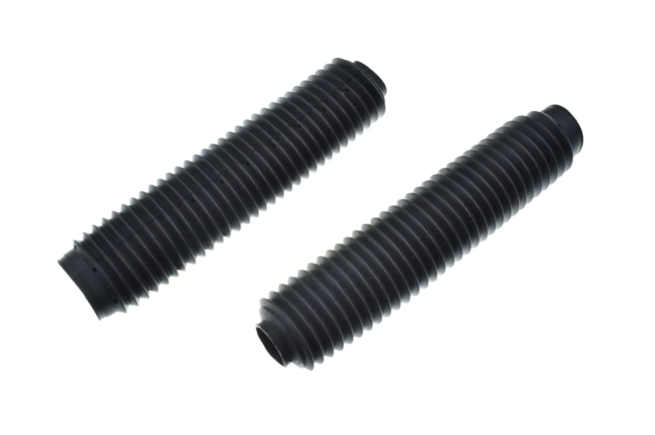 Гофры передней вилки (пара) универсальные L-325mm, d-40mm, D-55mm (черные) MZK