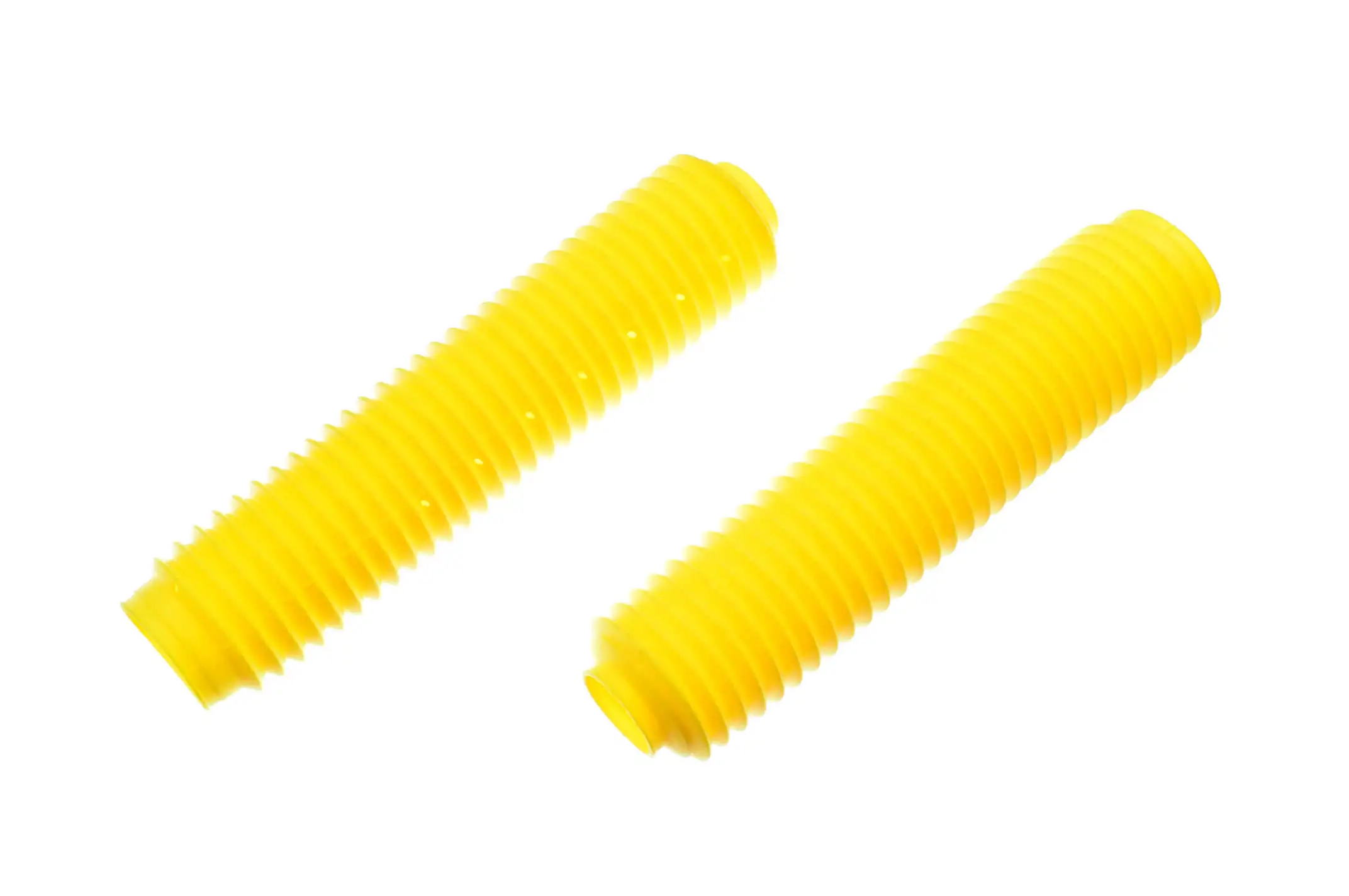 Гофры передней вилки (пара)   универсальные   L-330mm, d-40mm, D-55mm   (жёлтые)   MZK