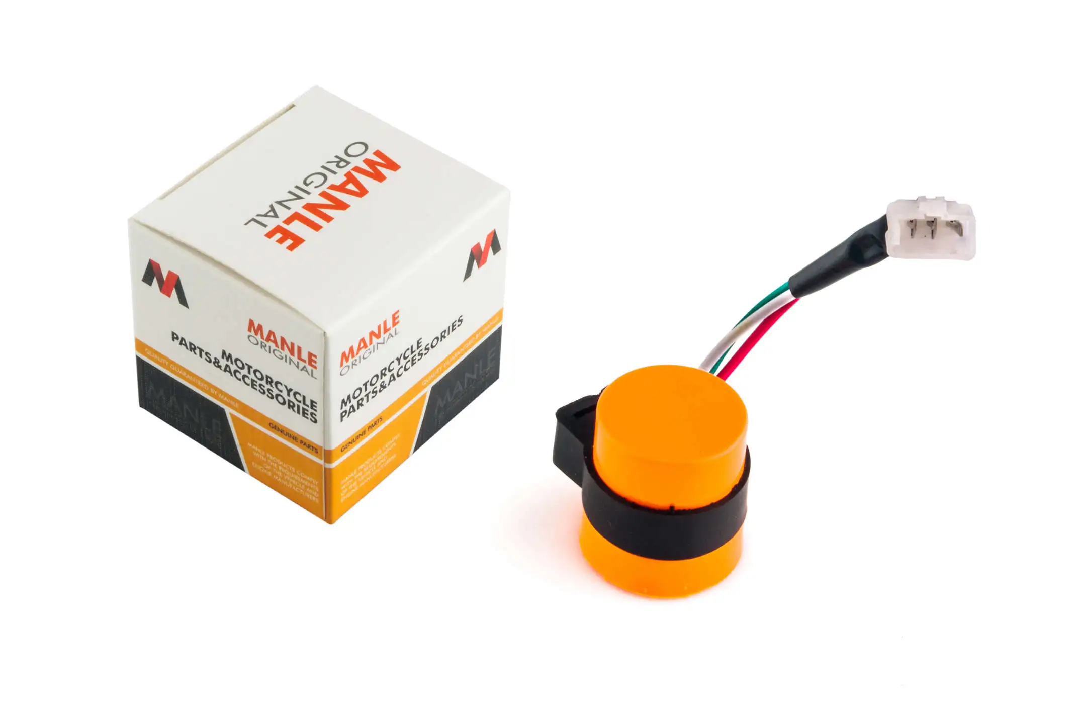 Реле поворотов 4T GY6 50-150 (3 провода, В-class) (оранжевое) MANLE