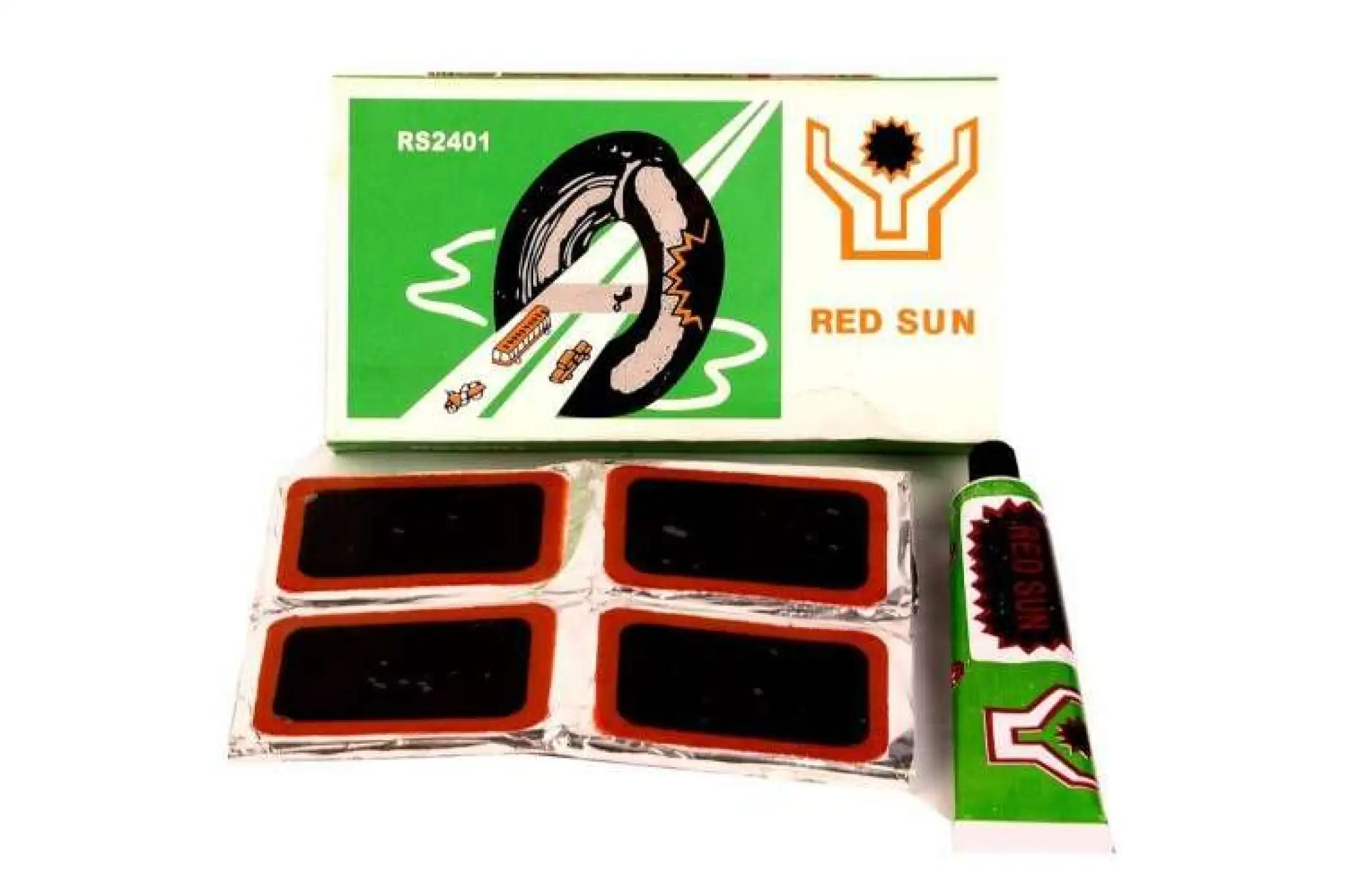 Ремкомплект камеры (прямоугольные латки, клей) KL