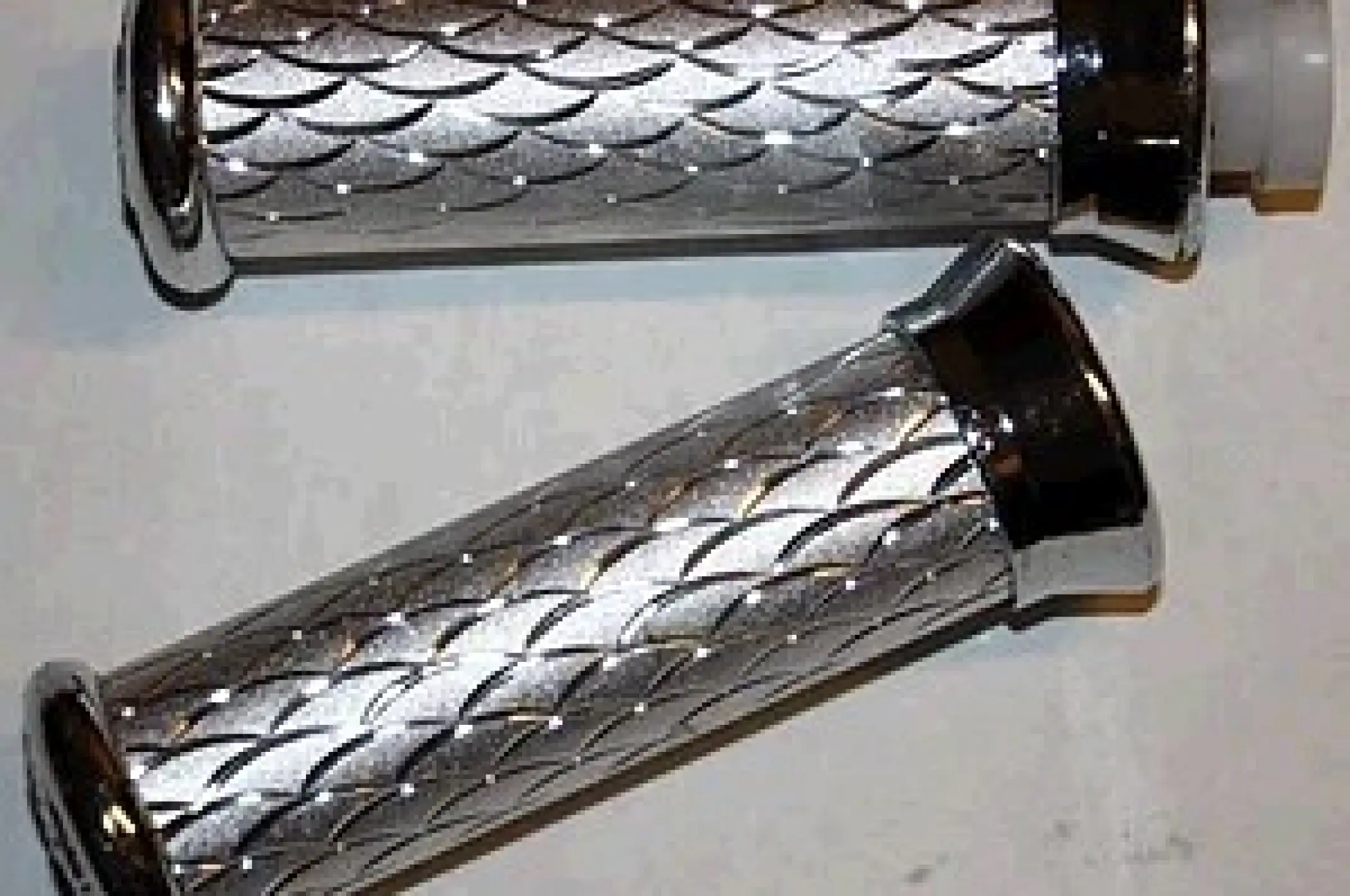 Ручки руля   (алюминиевые серебро)   EVO-2