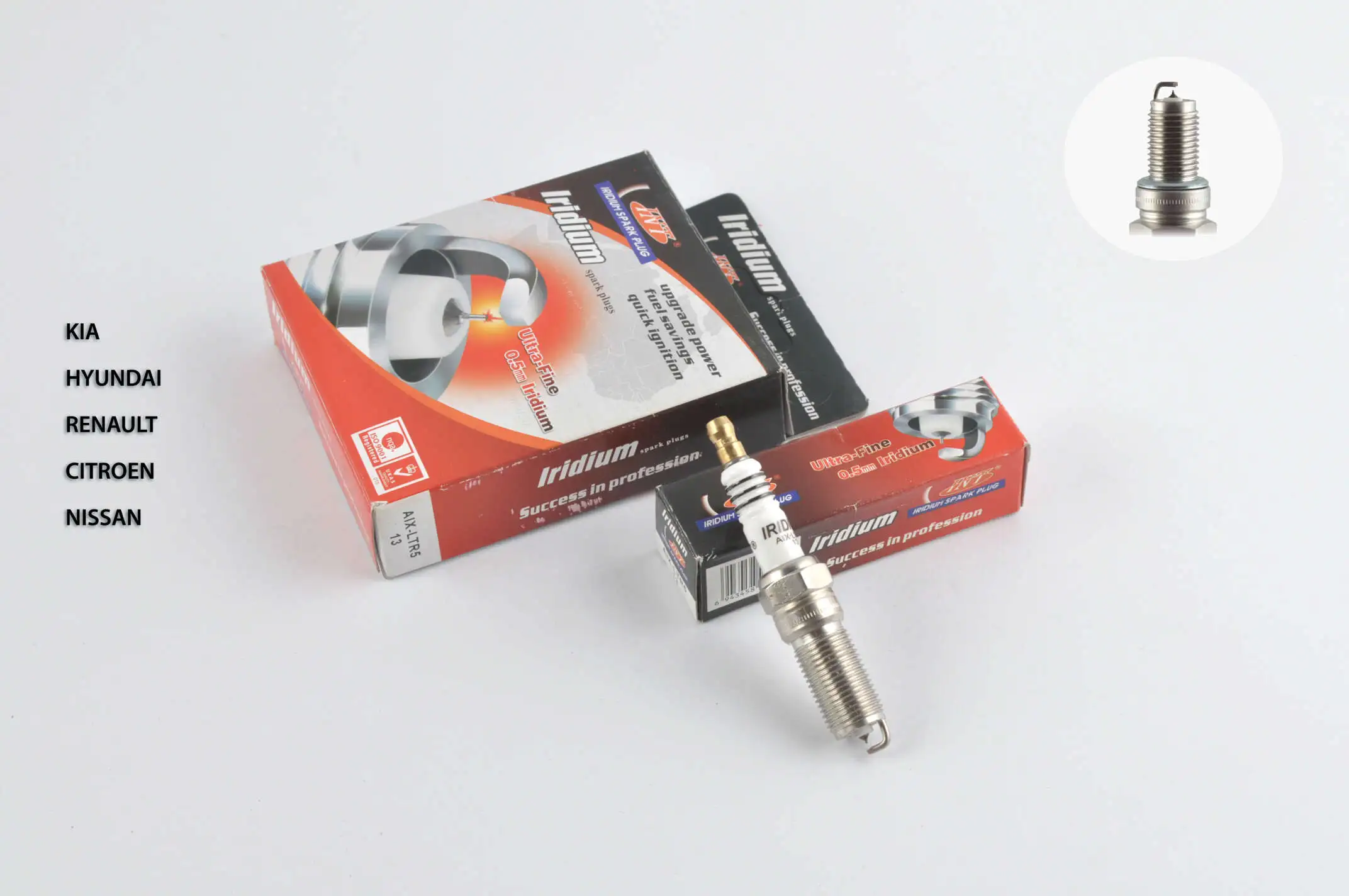 Свеча авто   LTR5-13   M14*1,25 26,0mm   IRIDIUM   (под ключ 16) (конусная)   INT