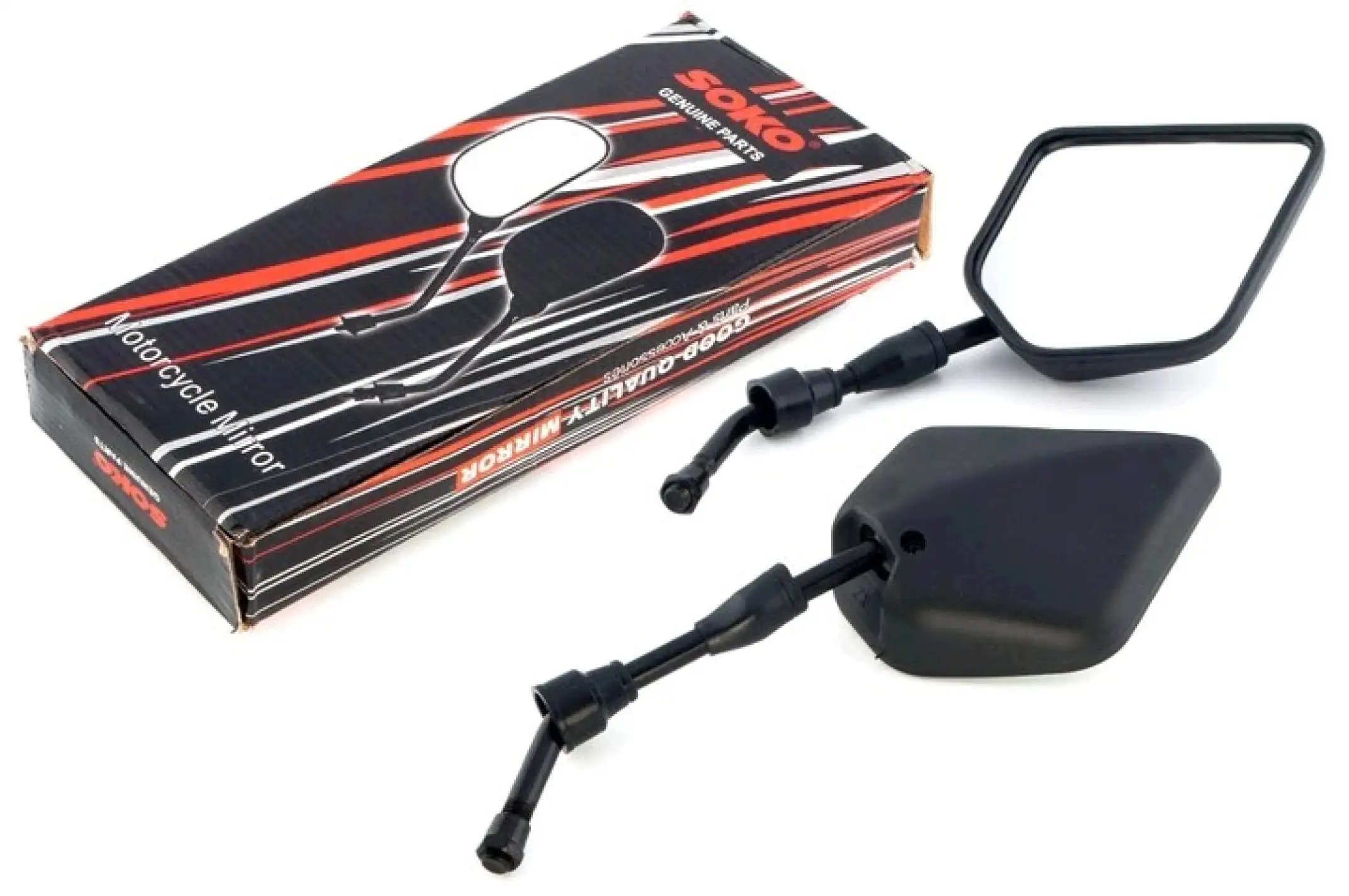 Зеркала ромб ENDURO (10mm) KOMATCU