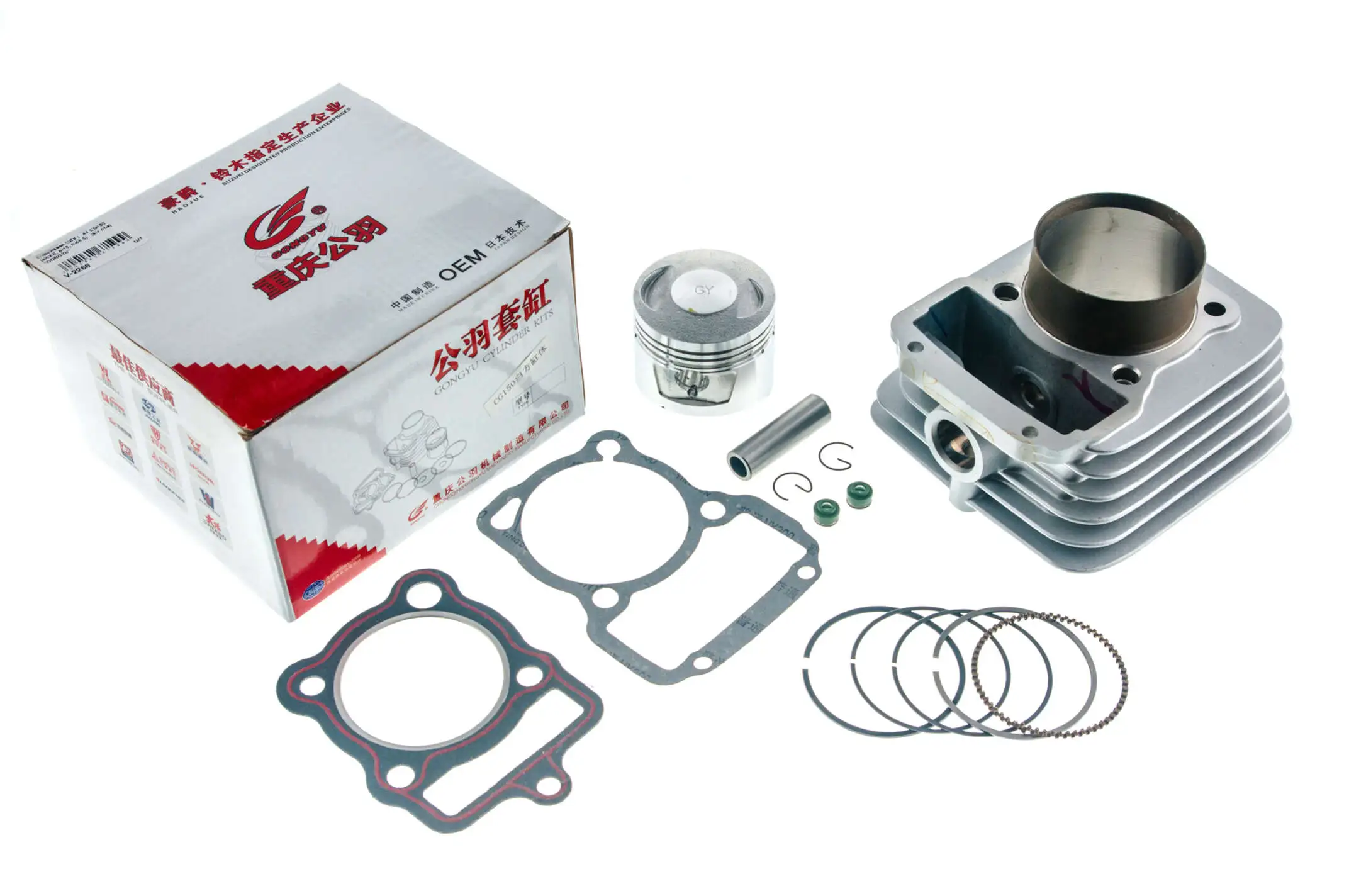 Поршневая (ЦПГ) 4T CG150 (Ø62.0, p-15, h-68.5) (six ribs) GONGYU