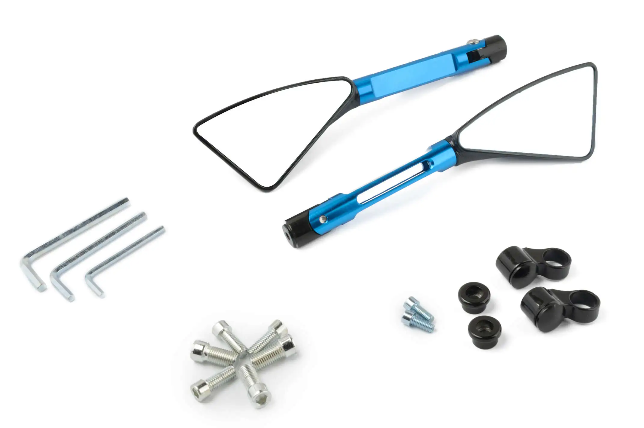 Зеркала (синие, треугольные, алюм., антиблик, переход., инструм.) KOMACU