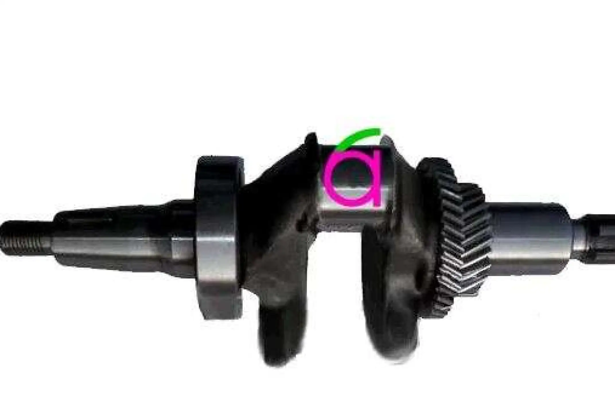 Коленвал м/б   188F   (13Hp)   (под шлицы, Ø25mm)   (c шестернями и подшипником)   AMG