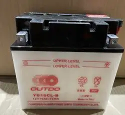 АКБ   12V 19А  заливной  (176x101x176, белый, mod:YB 16CL-B)   OUTDO