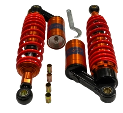 Амортизаторы (пара) Delta 330mm, газомасляные (оранжевые +паутина) KOMATCU (mod.A)