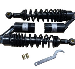 Амортизаторы (пара) Delta 330mm, газомасляные (черные) KOMATCU (mod.A)