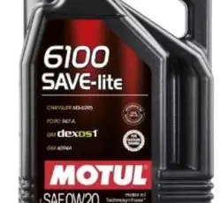 Масло автомобильное, 4л   (синтетика, 0W-20, 6100 SAVE-LITE)   MOTUL   (#108004)
