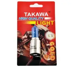 Лампа BA20D (2 уса)   12V 35W/35W   (супер белая, высокая)   (блистер)   (mod:073)   TAKAWA