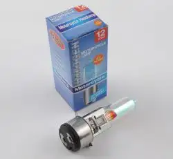 Лампа BA20D (2 уса)   12V 18W/18W   (хамелеон розовый)   BEST   (mod:A)