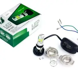 Лампа диодная универсальная с переходниками   (12V, 6 кристаллов)   GJCT