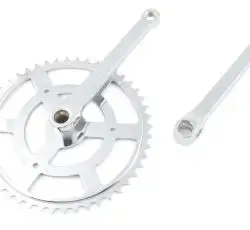Звезда велосипедная (передняя)   48T   (+2 шатуна L-170mm, под круг, хром)   YKX