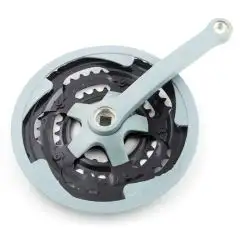 Звезды велосипедные (передние) 28/38/48T (+2 шатуна L- 170mm, квадрат, серый, с защитой) YKX