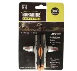 Колодки тормозные велосипедные    (ободные, V-brake)   (ABS-01VC)   (BARADINE)   KL