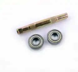 Ось каретки велосипедная   (клин)   (L-145mm) (+ 2 подшипника 6203-ZZ)   FM