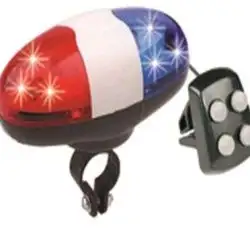 Сигнал   велосипедный с подсветкой   Police   (красно- синий) (mod:JY-325) KL-2