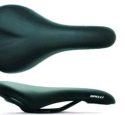Седло велосипедное   (SPORT, черное, Spelly) FM-4
