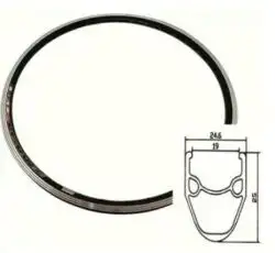 Обод   велосипедный 26 (36 спиц, алюминий, двойной) S26X1.95 , 14G X 36H  520G VERE-2