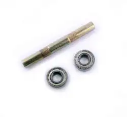 Ось каретки велосипедная   (клин)   (L-141mm) (+ 2 подшипника 80902-ZZ)   (mod:УКРАИНА)   YAT