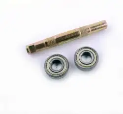 Ось каретки велосипедная   (клин)   (L-145mm) (+ 2 подшипника 6203-ZZ)   (mod:МИНСК)   YAT