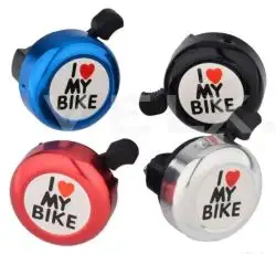 Звонок велосипедный (I LOVE MI BIKE) (цвет в ассортименте) (mod:B278/4A) YKX (mod.A)