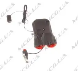 Стоп-сигнал (в сборе)   велосипедный   (универсальный) (двойной, 1+1 LED) (mod 555)   KL