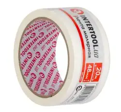 Лента малярная 48мм, 20м, белая INTERTOOL