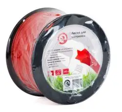 Леска для триммера звезда 2.0 мм, бухта 245м, красная к DT-2242 INTERTOOL