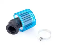 Фильтр воздушный (нулевик)   Ø28/40mm, 45*   (колокол, синий, прозрачный)   KM   (mod:KY-A-135)