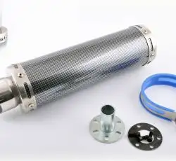 Глушитель (тюнинг)   300*90mm, креп. Ø48mm   (нержавейка, карбон mod:1, прямоток, тип:3)