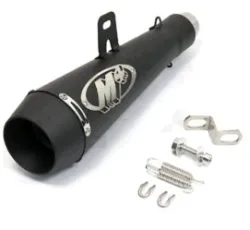 Глушитель (тюнинг)   340mm   (нержавейка, сопло, черный, прямоток)   118