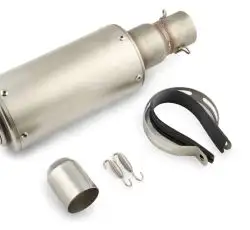 Глушитель (тюнинг)   325*100mm   (нержавейка, овал, серый, прямоток) (akrapovic)   118