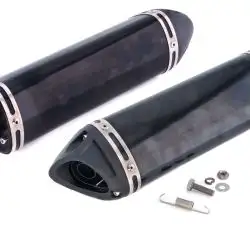 Глушитель (тюнинг)   350 mm   (нержавейка, овал, черный, прямоток mod:3)   118