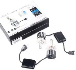 Лампы диодные автомобильные H4   (пара)   (12V 3600 LUMENS, четыре кристалла)   (аналог ксенона)   IZEN   (mod.A)