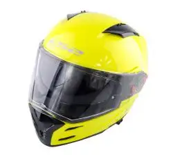 Шлем-интеграл   (mod:FF324) (size:ХL, желтый, METRO, Clear 3D Optically Correct SUNVISOR, Twin Shield System, PUMP Air-Go)   LS-2