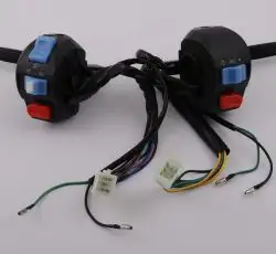 Блоки кнопок руля (пара) 4T GY6 50 (барабан/барабан, крепление, рычаги)