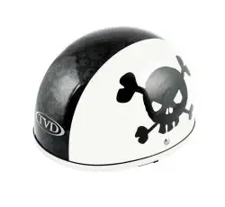Шлем-каска   (mod:Skull) (size:L, бело-черный)   TVD