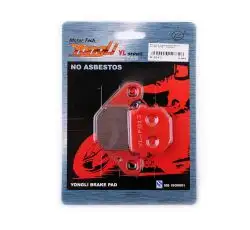 Колодки тормозные (диск)   Suzuki AD50   (красные)   YONGLI