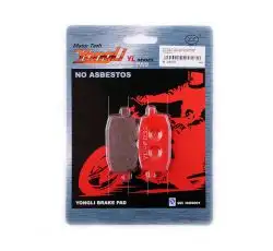 Колодки тормозные (диск)   Yamaha JOG 90, BWS 100   (красные)   YONGLI